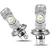 AURORIONCG HS1 Lampadine LED per Fari Motocicletta 12W 1200LM Sostituzione Fari Abbaglianti/Anabbaglianti per Lampadine HS1 35/35W DC 9-80V