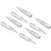 PATIKIL Tappi Gomme Auto a Punta 60mm 8Pz Tappo Valvola Pneumatici in Lega di Alluminio Tappini Coperture Universali Antipolvere per Auto Moto Camion, Argento