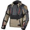 Macna Tryton NightEye impermeabile Giacca in pelle/tessuto da moto, nero/oliva, 2XL