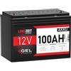 LANGZEIT Batterien LANGZEIT batteria al piombo 12V 100Ah GEL ricaricabili