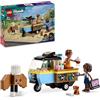 LEGO Friends Furgoncino del Fornaio, Giochi per Bambine e Bambini da 6 Anni in su, Kit di Costruzioni con Cucina Giocattolo Mobile, Cibo, Mini Bamboline di Aliya e Jules e Figura Cane Aira 42606