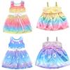 ZWOOS Vestiti per Bambole 35-43 cm, Adorabile Vestito in Cotone Compatibile con Baby Born, Baby Annabell, Nenuco e Altri, Confezione da 4