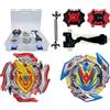 Gytobytle 2in1 Bey Trottole da Combattimento con 2 Turbo Launcher, Metallo Fusione Scoppio Battaglia Gyro Bambini, con Scatola Portatile