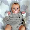 Scnbom 55cm bambola reborn femmina silicone realistica bambole che sembrano vere baby dolls originali neonato toddler maschio occhi chiusi bambile bambolotti