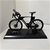 Generic Bicicletta da triathlon TT in lega con base di presentazione rimovibile, sterzata con trasmissione a catena, decorazione da tavolo, regalo per gli amanti del ciclismo (nero-13A)