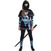 Spooktacular Creations Set di costumi da drago nero e rosso Ultimate Ninja Warrior per bambini, ragazze, costume di Halloween Dress Up