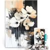 LKASGCBY Puzzle da 2000 pezzi per adulti Fiori bianchi per il giocattolo di sfida del gioco educativo con poster abbinato e foglio di quiz 70x100cm