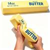 FRGITYGIFT Big Butter Squishy, 2026 - Squishies giganti al burro, da spremere lentamente, in schiuma di poliuretano per alleviare ansia e stress sensoriale, per adulti (giallo burro gigante)