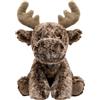 shownicer Peluche a forma di alce, peluche Kawaii, cervo, giocattolo, regalo per bambini e adulti, Natale (alce - marrone, 25 cm)