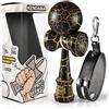 ASOLAND Kendama - Gioco in Legno Tradizionale - Giocattolo Giapponese per Bambini e Adulti - Migliora i Riflessi e la Destrezza - Kit Completo per Professionisti e Principianti ‎(Nero E Dorato)