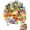 TBCDS Cibo Casa delle Bambole, 50 Pezzi Miniatura, Accessori Cucina Realistici e Atossici, Stimola Gioco Simbolico e Motricità Fine
