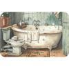 OnlyWow© Tappetino Bagno Tappeto Doccia Bath Mat Antiscivolo Moderni | 60x40 cm - Rettangolare - Decorazioni Memory Foam Lavabile Tappeti Vintage - Vasca da - Illustrazione