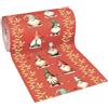 emmevi Passatoia Natalizia Tappeto Corsia Ingresso Natale Marciapiede Interno Esterno 100x300 Cm (A)