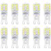 ZFQ Lampadine LED G9 3W, 300LM Equivalente 30W Alogena, Bianco Freddo 6500K, 220-240V, Non Dimmerabile, Risparmio energetico, Angolo Di Fascio Di 360 °, 10 Pezzi