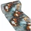 emmevi Tappeto Cucina Natale Pvc Alta Risoluzione Antimacchia Antiscivolo Passatoia Natalizia 51x250 Dis_H