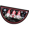 emmevi Zerbino Natalizio Gomma Sostenibile Semiluna 40x70 Cm Asciugapassi Natale Ingresso Antiscivolo DIS_D