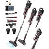 ASKGIFT Aspirapolvere senza fili ASKGIFT | Fari a LED, aspirapolvere portatilestaccabile, bocchetta per fessure |Moquette e pavimenti duri