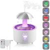 Justup Umidificatore per ombrello, umidificatore a goccia, 7 colori, diffusore per aromaterapia, 300 ml, grande capacità, umidificatore con telecomando (bianco)
