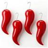081 Store - 4 PEZZI Umidificatore per Termosifone in Ceramica a forma di Corno Rosso, Umidificatore d'aria Riscaldamento, Umidificatore d'aria del Radiatore - Evaporatore dell'acqua di Riscaldamento