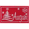 emmevi Zerbino Natale Asciugapassi Natalizio Ingresso Interno Esterno Antiscivolo Mod. AUGURI 45X75 (A)