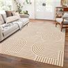 LuxFocus Tappeto da soggiorno 160 x 230 cm, moderno a pelo corto, lavabile e antiscivolo, design minimalista per camera da letto, cameretta dei bambini, arancione