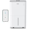 Air Pro Deumidificatore Digitale 20L/Dì - App WIFI - Serbatoio 4L, Sleep, Timer 24 Ore Asciuga Biancheria, Cantina, Garage, Cucina - Muffa Elettrico Portatile, Dispositivo Rimuovi Umidita e Condensa