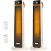 Aigostar 2000W Termoventilatore Ceramica PTC, Modalità ECO, 24H Timer | Stufetta Elettrica Basso Consumo, Oscillazione 45° e Telecomando, Termostato Ambiente, Casa, Ufficio, Bagno, AuraWarm*2