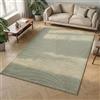 Carpetsale24 Tappeto 160x230 cm Verde, Pelo Corto con Effetto 3D Alto-Basso, Stile Boho Scandinavo, per Soggiorno, Camera, Cucina o Balcone