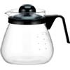 MGE World MGE - Caraffa in Vetro - Caraffa per Microonde - Teiera per Microonde - Tazza Vetro Borosilicato Adatta per Microonde - Caraffa Sostitutiva con Manico e Coperchio - 1000 ml