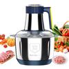 SWBSLL Tritatutto da Cucina Elettrico 500 W, Tritatutto Multifunzione in Acciaio Inox da 4 L, 5 Velocità, 2 Paia di Lame, Taglio Rapido in 10s, Ideale per Tritare Tutti i Tipi di Carne, Verdura, Frutta