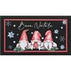 emmevi Zerbino Natalizio Gomma Sostenibile 40x70 Cm Tappeto Asciugapassi Natale Ingresso Antiscivolo DIS_A