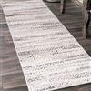 Mazovia Tappeto Passatoia Corridoio 100x600cm Crema Astratto Morbido Bianco | Tappeto Passatoia per Cucina Lavanderia Camera da Letto Beige Facile da Pulire Resistente Ai Detergenti Venduto al Metro