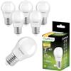 Lumiled Lampadina a LED E27 P45, 8 W, sostituisce 60 W, 880 lm, 3000 K, bianco caldo, 230 V, angolo di diffusione di 180°, non dimmerabile, a forma di goccia, a risparmio energetico, set di 6