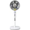 Generico DCG SA9680 | Stufa Elettrica Oscillante 900W Carbon Crystal a Piantana 124cm, 2 Livelli Calore, Anti-Ribaltamento, Basso Consumo - Nuovo Design Silver-Cromato