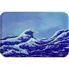 A.Monamour Tappetino per Il Bagno Antiscivolo Assorbente Morbido Acquerello Giapponese Mare Oceano Onde Cielo Blu Tappeto Tappetini Doccia Passatoia da Cucina Zerbino Tappeti Cameretta 40x60cm