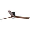 FARO BARCELONA 338391S - HEYWOOD TUB LED L Ventilatore nero/noce 10 W SWT