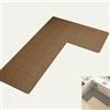 Generic Tappeto da cucina antiscivolo, a forma di L, tappetino da cucina in gomma assorbente, impermeabile e lavabile, design ad angolo