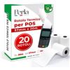 SG Global SRL Perla - 20 Rotoli Pos 57mm x 20 metri - Rotolini in carta termica di alta