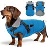 ASENKU Cappotto Cane Taglia Media-Grande L, Impermeabile e Antivento | Giacca Invernale Antivento e Riflettente con Pettorina Integrata, Addome protetto, Cappottino Cane Per Border Collie e Beagle