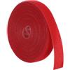 sourcing map Nastro per piante da giardino, 5 m, 1,5 cm, riutilizzabile, in nylon, per piante, giardinaggio, casa, ufficio, rosso