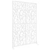 Suvnlsy Paravento decorativo per la privacy con motivo di uccelli, per interni ed esterni, per balcone, terrazzo, soggiorno, autoportante, moderno divisorio per soggiorno, colore bianco