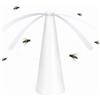 Everhomely Set di repellenti per mosche come ventilatore da tavolo - efficace cacciatore di mosche e vespe - per esterni - girarrosto (bianco)