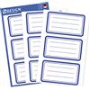 Avery Zweckform First Order AVERY Zweckform 59286 Etichette scolastiche 9 pezzi (adesivi di carta per ragazze e ragazzi, bordo blu, autoadesivi, resistenti e scrivibili, targhette per nome, adesivi per quaderni, astucci,