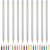 PATIKIL 10 Pezzi Matite Colorate Matite Da Disegno Color Argento Argento | Con Mine A Base Di Olio, Per Scrapbook Artistico Per Libri Da Colorare Per Adulti Artisti Principianti, Base Di Olio