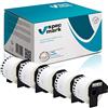 specmark 5 rotoli di etichette singole compatibili con Brother DK-44205 etichette 62 mm x 30,48 m per tutte le stampanti di etichette QL QL-570 QL-700 QL-800