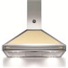 Bertazzoni K90HERCRA - Cappa Aspirante 90 cm, Parete Acciaio Inox e Crema Classe Energetica A