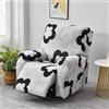 FANSU Copripoltrona Relax Reclinabile Elettrica Universale 1/2/3 Posto Moda Stampa Copripoltrona Reclinabile Elasticizzato Coprisedile con Tasche, Fodere per Poltrona Relax (Fiore,1 Posto)