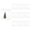 QUARKZMAN 10 PCS Scatola Regalo Trasparente 55x35x55mm Scatola Scatola | per Confezionamento, Plastica, per Caramelle, per biscotto Natale Matrimonio Feste, Confezione Regalo