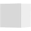Liberoshopping Pensile cubotto sospeso in legno 30x30 cm (Con Anta, Bianco Lucido)