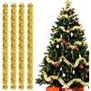 Bluelves Ghirlanda Albero di Natale, 4PCS Festoni Natalizi, 3M Festoni Albero di Natale, Ghirlanda Orpelli Natalizia, Ghirlanda Natalizia per Albero Natalizie Decorazioni Casa Interno Esterni (Oro)